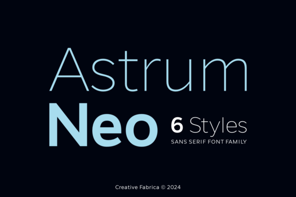 Astrum Neo: A Modern Sans Serif Font for Handmade Products
