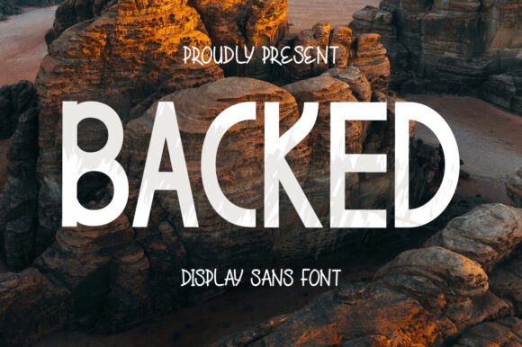 Backed Font: A Practical Display Typeface for Small Business Branding