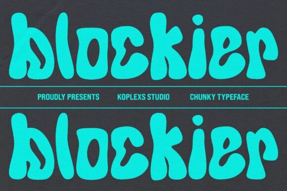 Blockier: A Groovy Display Font for Handmade Labels and Products