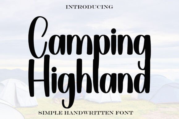 Camping Highland: A Display Font for Digital Branding
