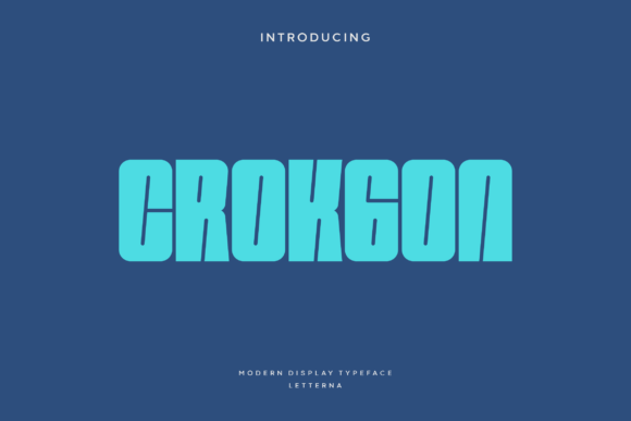 Crokgon: A Bold Display Font for Small Business Branding