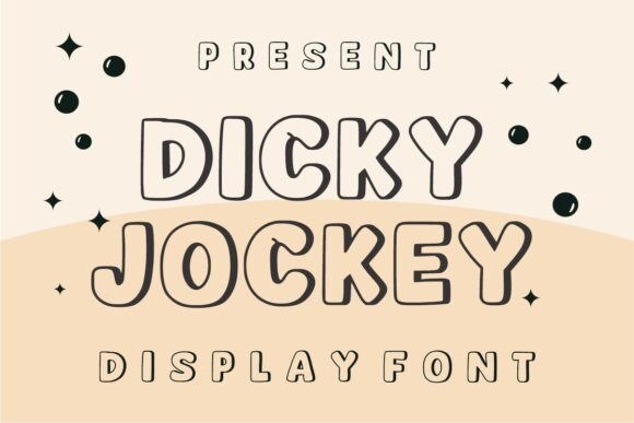 Dicky Jockey Display Font: A Playful Typeface for Crafters and Handmade Sellers