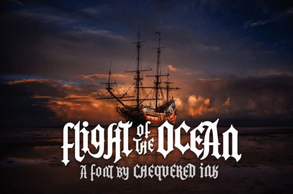 Flight of the Ocean: A Display Font That Anchors Your Campaign Visuals