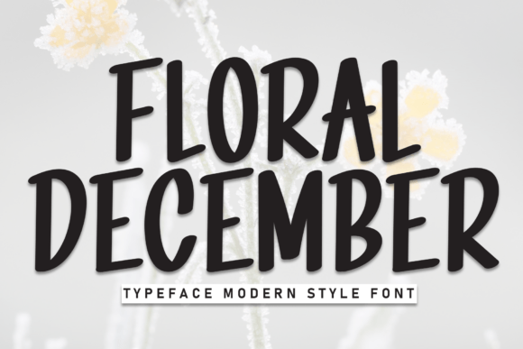 Floral December Font: A Handwritten Display Typeface for Crafters and Sellers