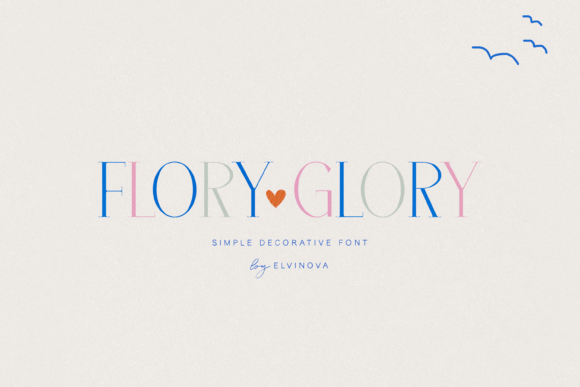 Glory Flory: A Thin Serif Font for Elegant Branding