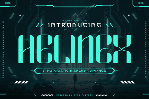 Helinex: A Bold Display Typeface for Modern Makers