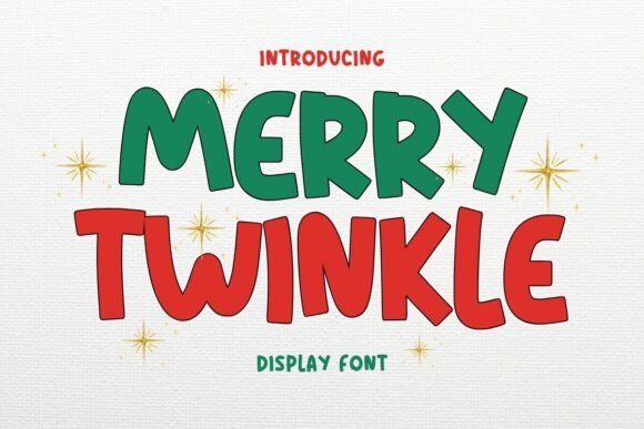 Merry Twinkle: A Bold Display Font for Campaign Designers