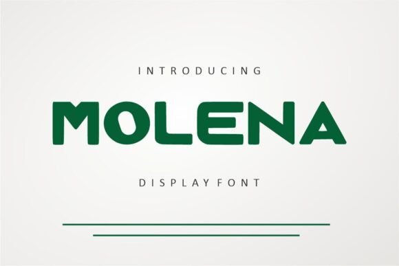 Molena Font: A Bold Display Typeface for Editorial Design