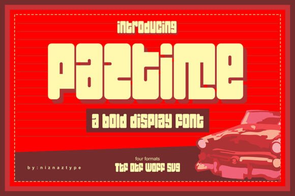 Paztime Display Font for Small Business Branding That Stands Out