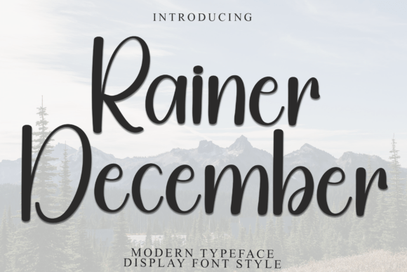 Rainer December: A Festive Display Font That Makes Your Small Business Brand Shine