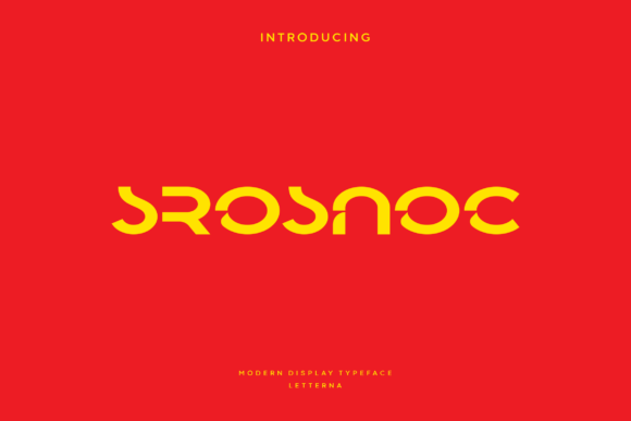 Srosnoc: A Modern Display Font Built for Brand Impact