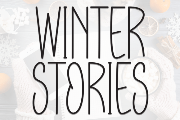 Winter Stories Font: A Handwritten Display Font for Cozy Branding Projects