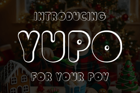 Yupo Font: A Festive Display Typeface for Crafters and Makers