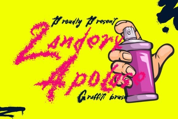 Zanderx Apolase: A Graffiti Brush Font for Bold Branding