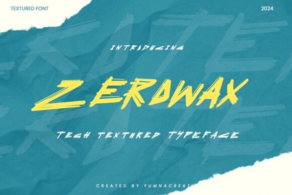 Zerowax: A Display Font with Tech Textured Editorial Appeal