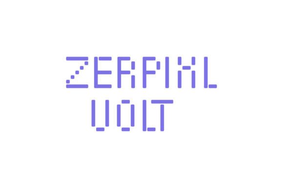 Zerpixl Volt: A Display Font for Handmade Product Labels